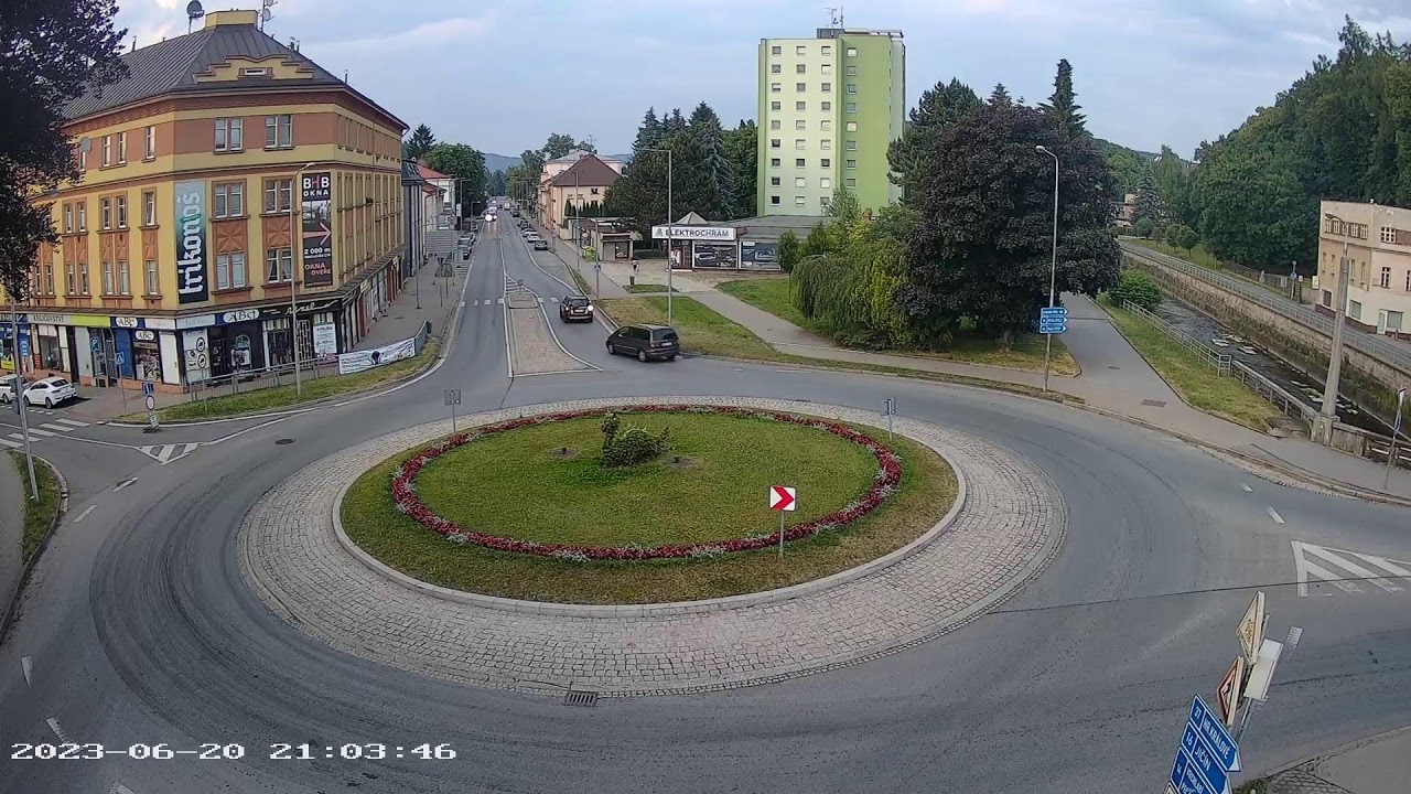 Trutnov - Polská Street, Roundabout