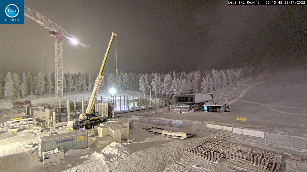 New Glacier Express chairlift construction site | Levi Ski Resort | Finland