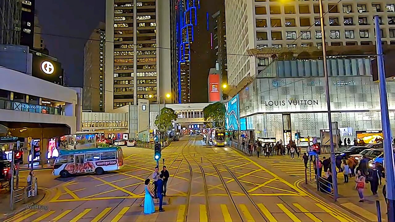 HONG KONG DOUBLE DECKER LIVE TRAM